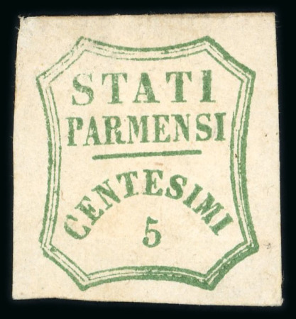 Stamp of Italian States » Parma 1852- 1859, group of twelve classic mint and used stamps