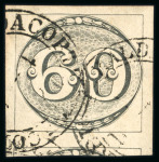 Stamp of Brazil » 1843 Bull's Eyes 1843 Bull's Eye 60r black worn impression used