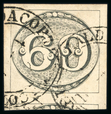 Stamp of Brazil » 1843 Bull's Eyes 1843 Bull's Eye 60r black worn impression used