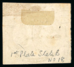 Stamp of Brazil » 1843 Bull's Eyes 1843 Bull's Eyes 90r early impression two paper folds used