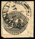 Stamp of Brazil » 1843 Bull's Eyes Corte: 1843 Bull's Eyes 30r early impression used on piece