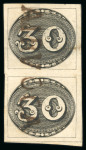 Stamp of Brazil » 1843 Bull's Eyes 1843 Bull's Eyes 30r early impression pair used Airuoca