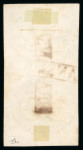 Stamp of Brazil » 1843 Bull's Eyes 1843 Bull's Eyes 30r intermediate impression vertical pair used part and full handstamp