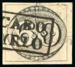 Stamp of Brazil » 1843 Bull's Eyes Cabo Frio: 1843 Bull's eyes 60r intermediate impression used handstamp and transit