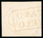 Stamp of Brazil » 1843 Bull's Eyes Cabo Frio: 1843 Bull's eyes 60r intermediate impression used handstamp and transit