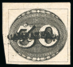 Stamp of Brazil » 1843 Bull's Eyes Campanha (MG): 1843 Bull's Eyes 30r early impression used complete cancel