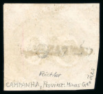 Stamp of Brazil » 1843 Bull's Eyes Campanha (MG): 1843 Bull's Eyes 30r early impression used complete cancel