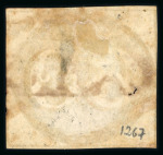 Stamp of Brazil » 1843 Bull's Eyes Castro: 1843 Bulls Eyes 60r two early impressions used part framed cancels