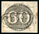 Stamp of Brazil » 1843 Bull's Eyes 1843 Bull's Eyes 60r early impression used full hs and manuscript