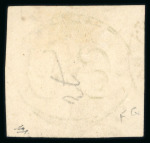 Stamp of Brazil » 1843 Bull's Eyes Jacobina: 1843 Bull's Eyes 60r grey-black used part two circular hs
