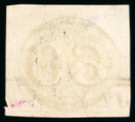 Stamp of Brazil » 1843 Bull's Eyes Jaragua: 1843 Bull's Eyes 60r grey-black used brown-red hs