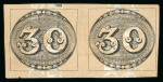 Stamp of Brazil » 1843 Bull's Eyes 1843 Bull's Eyes 30r. horizontal pair used