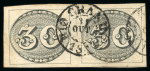 Stamp of Brazil » 1843 Bull's Eyes 1843 Bull's Eyes 3r horizontal pair full cds