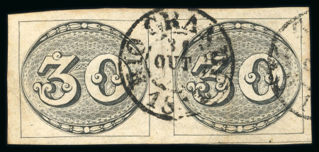 Stamp of Brazil » 1843 Bull's Eyes 1843 Bull's Eyes 3r horizontal pair full cds