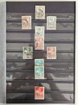 Stamp of Belgium » Collections 1849-1980, in five stockbooks hundreds of mint and unused stamps