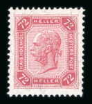 Stamp of Austria » 1890-1918 Issues  1905, Kompletter Dauersatz ohne Lackstreifen, postfrisch