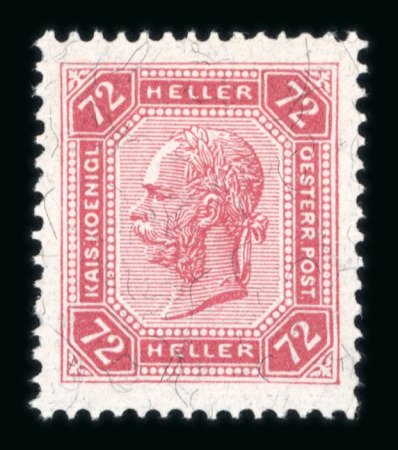 Stamp of Austria » 1890-1918 Issues  1905, Kompletter Dauersatz ohne Lackstreifen, postfrisch