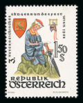 Stamp of Austria » 2nd. Republic 1958-61, 1958 W.v.d.Vogelweide 1S50 und 1961 Industriestandorte 1S