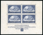 Stamp of Austria » 1st. Republic 1933, WIPA-Block, ungebraucht *