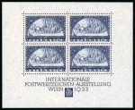 Stamp of Austria » 1st. Republic 1933, WIPA-Block, postfrisch **
