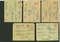Stamp of Colonies françaises » Chine (Postes françaises) Bureaux en  Chine, 1904 : ensemble de cinq lettres
