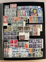 Stamp of Large Lots and Collections All world : 1930-1970, in a large stockbook