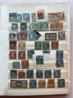 Stamp of France » Collections 1849-1980, dans un petit classeur, stock/accumulation