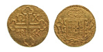 Stamp of Coins » Ancients and Miscellaneous Portuguese India, Goa, 1840, Maria II, 12 xerafins, AV 4.81 g.