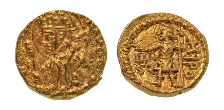 Stamp of Coins » Kushan Kushanas, Huvishka, c. 151-192, AV quarter dinar, 1.98 g. Miro