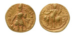 Stamp of Coins » Kushan Kushanas, Vasudeva I, c. 190-230, AV dinar, 7.83 g. Oesho Bull