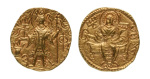 Stamp of Coins » Kushan Kushanas, Vasishka, c. 247-265, AV dinar, 7.82 g. Ardochsho