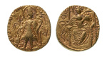 Stamp of Coins » Kushan Kushanas, Vasudeva II, c. 275-300, AV dinar, 7.63 g. (19 mm). Ardoksho