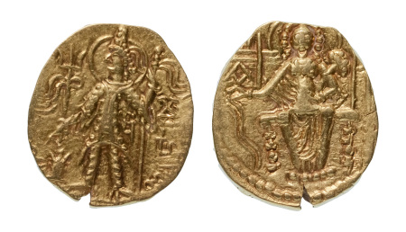 Stamp of Coins » Kushan Kushanas, Mahi, c. 300-305, AV dinar, 7.70 g. Ardoksho