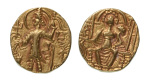 Stamp of Coins » Kushan Kushanas, Shaka, c. mid-4th century, AV dinar, 7.80 g. Ardoksho
