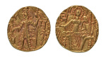 Stamp of Coins » Kushan Kushanas, Shaka, c. mid-4th century, AV dinar, 7.77 g. Ardoksho