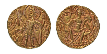 Stamp of Coins » Kushan Kushanas, Shaka, c. mid-4th century, AV dinar, 7.70 g. Ardoksho