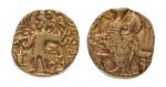 Stamp of Coins » Kushan Kushanas, Kipanadha, c. 335-350, AV dinar, 7.54 g. Ardoksho
