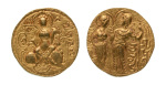 Stamp of Coins » Gupta Gupta Empire, Chandragupta I, c. 319-335, AV dinar, 7.80 g. King and Queen