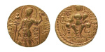 Stamp of Coins » Gupta Gupta Empire, Samudragupta, c. 335-375, AV dinar, 7.66 g. Javelin