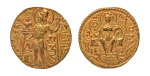 Stamp of Coins » Gupta Gupta Empire, Samudragupta, c. 335-375, AV dinar, 7.73 g. Javelin