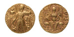 Stamp of Coins » Gupta Gupta Empire, Samudragupta, c. 335-375, AV dinar, 7.63 g. Javelin
