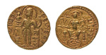 Stamp of Coins » Gupta Gupta Empire, Samudragupta, c. 335-375, AV dinar, 7.44 g. Javelin