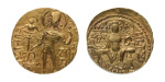 Stamp of Coins » Gupta Gupta Empire, Samudragupta, c. 335-375, AV dinar, 7.79 g. Javelin