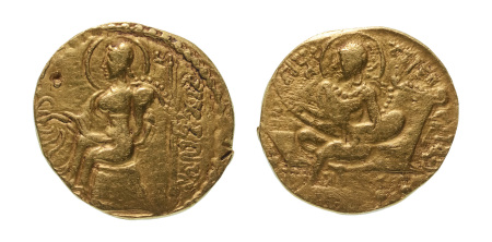 Stamp of Coins » Gupta Gupta Empire, Samudragupta, c. 335-375, AV dinar, 7.25 g. Lyrist