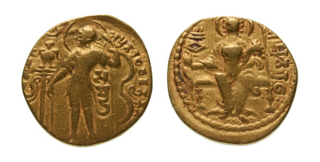 Stamp of Coins » Gupta Gupta Empire, Samudragupta, c. 335-375, AV dinar, 7.46 g. Archer