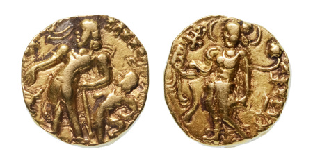 Stamp of Coins » Gupta Gupta Empire, Chandragupta II, c. 380-413, AV dinar, 7.78 g. Parasol