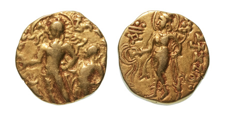 Stamp of Coins » Gupta Gupta Empire, Chandragupta II, c. 380-413, AV dinar, 7.77 g. Parasol
