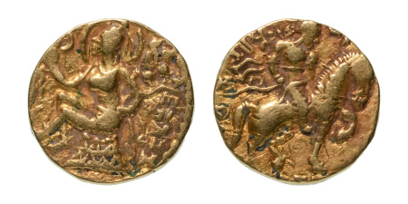 Stamp of Coins » Gupta Gupta Empire, Chandragupta II, c. 380-413, AV dinar, 7.77 g. Horseman