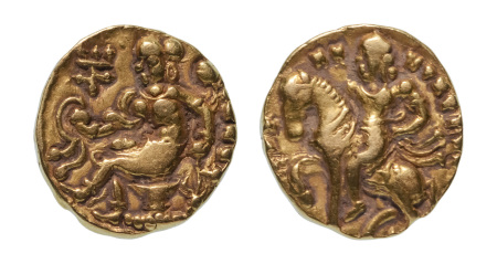 Stamp of Coins » Gupta Gupta Empire, Chandragupta II, c. 380-413, AV dinar, 7.77 g. Horseman