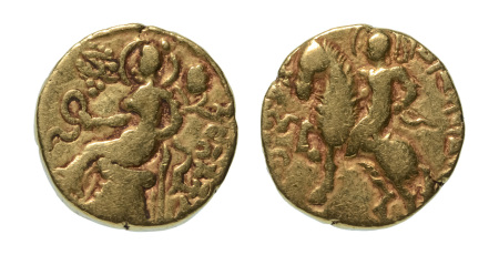 Stamp of Coins » Gupta Gupta Empire, Chandragupta II, c. 380-413, AV dinar, 7.65 g. Horseman